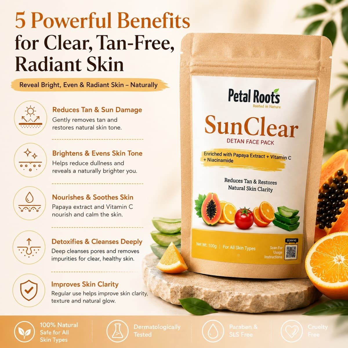 SunClear Detan Face Pack alternate view