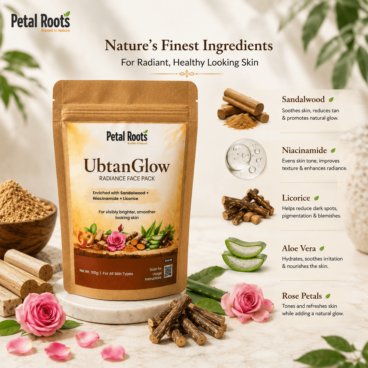 UbtanGlow Radiance Face Pack alternate view